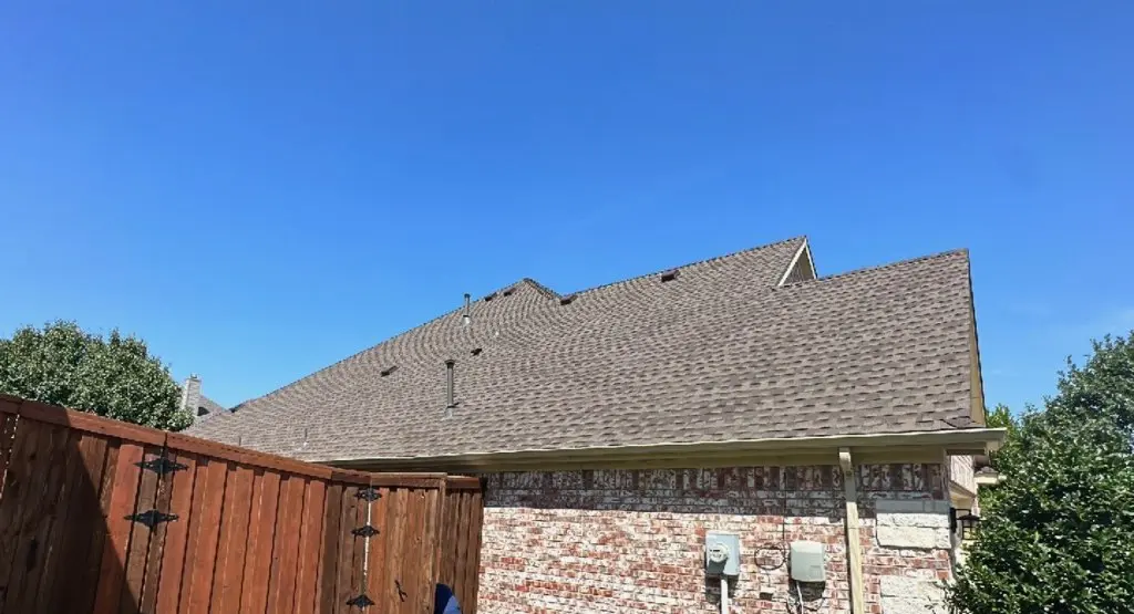 Completed roof replacement project in Fairview